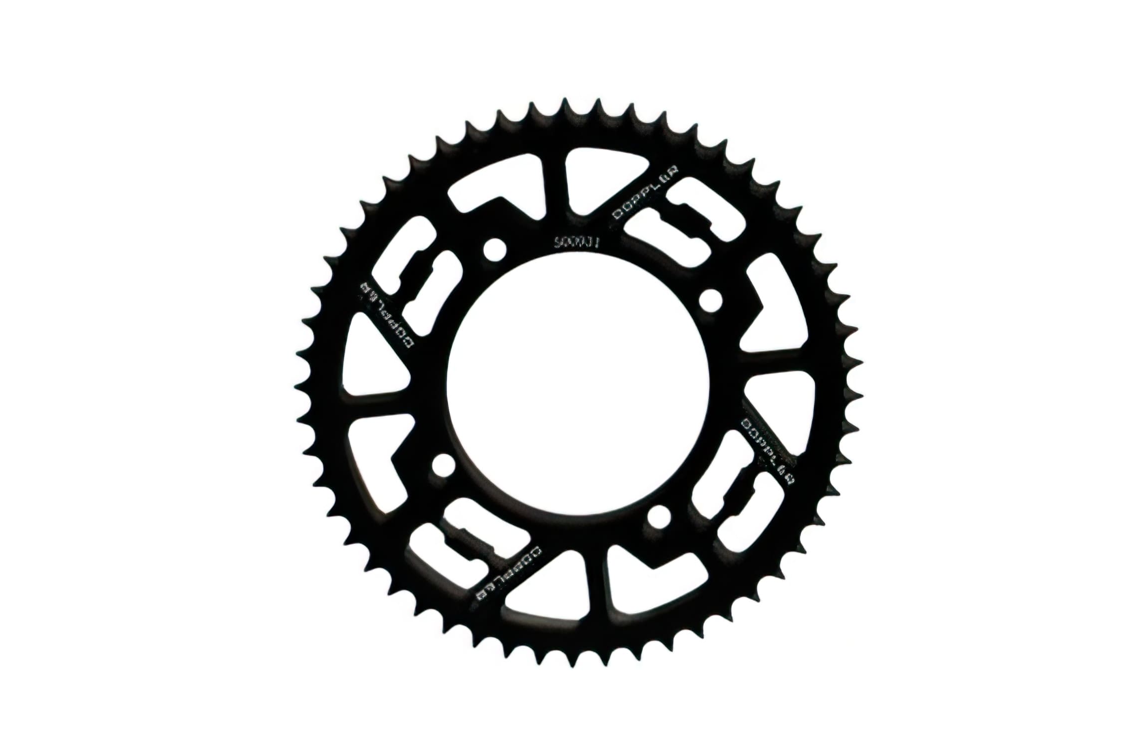 CGN500931 Corona 53 denti - 428 Doppler alluminio CNC nero Beta RR, COD: CGN500931