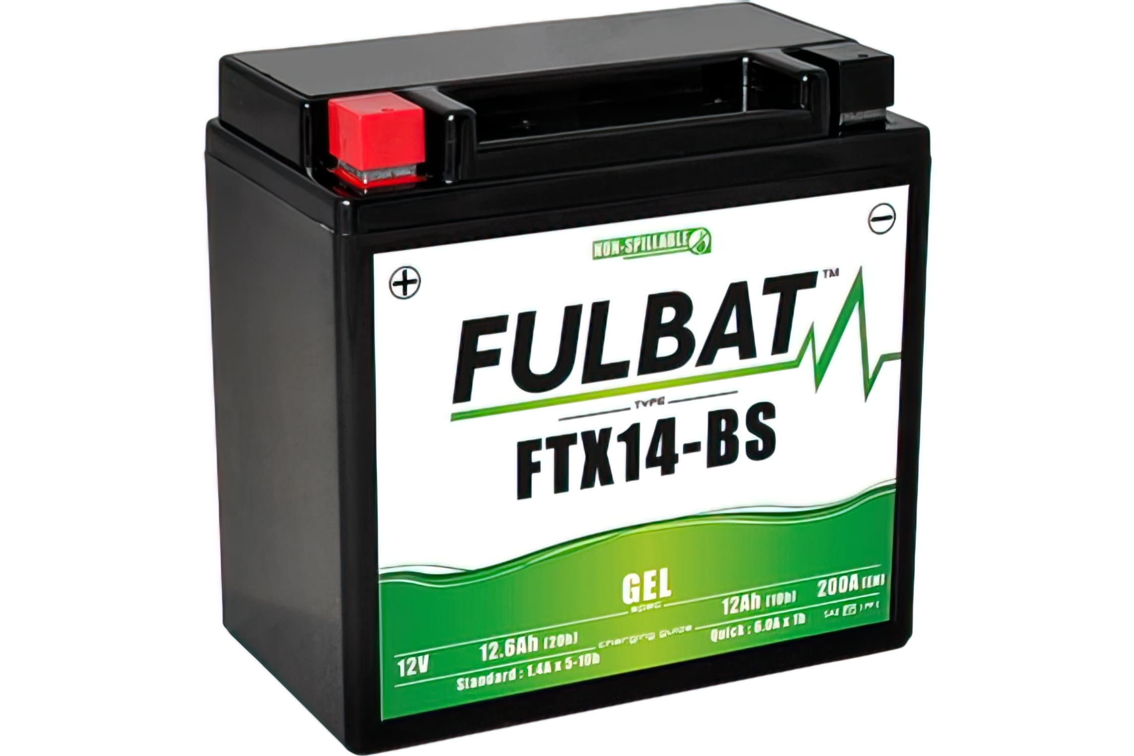 FB550923 Batteria Fulbat FTX14-BS 12V - 12Ah Gel senza manutenzione - pronto per l'installazione