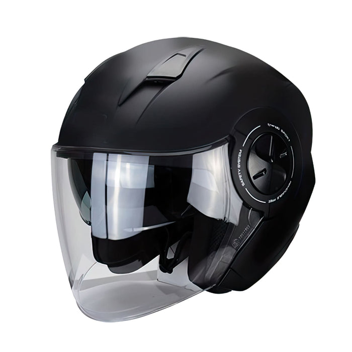 CGN505909 Casco Jet doppia visiera Trendy 20 T-405 nero opaco 53 - 54 (XXL)