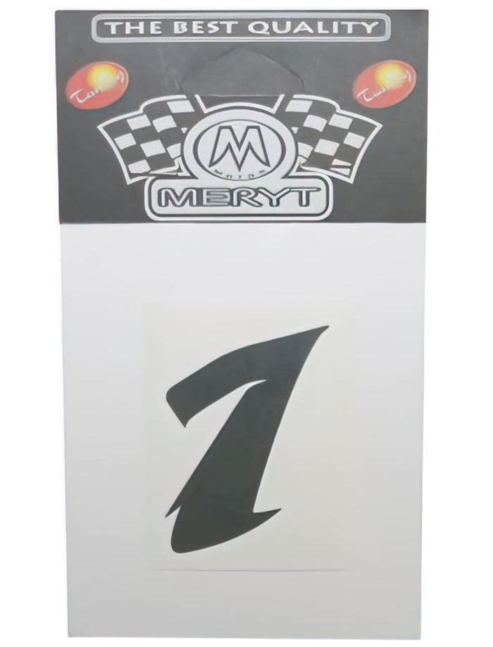 STICK-1273 Adesivo Nummer 1 nero (h. 5,5 cm)
