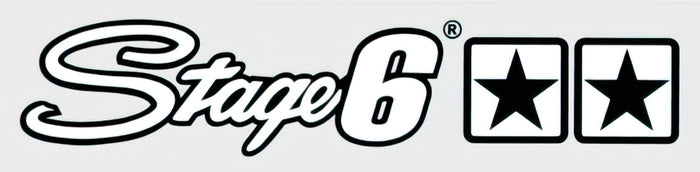 S6-0528/W Adesivo Stage6, 25x4,5cm, bianco, COD: S6-0528/W