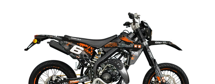 S6-058802/BK Kit deco Stage6 arancione - nero Rieju MRT, COD: S6-058802/BK