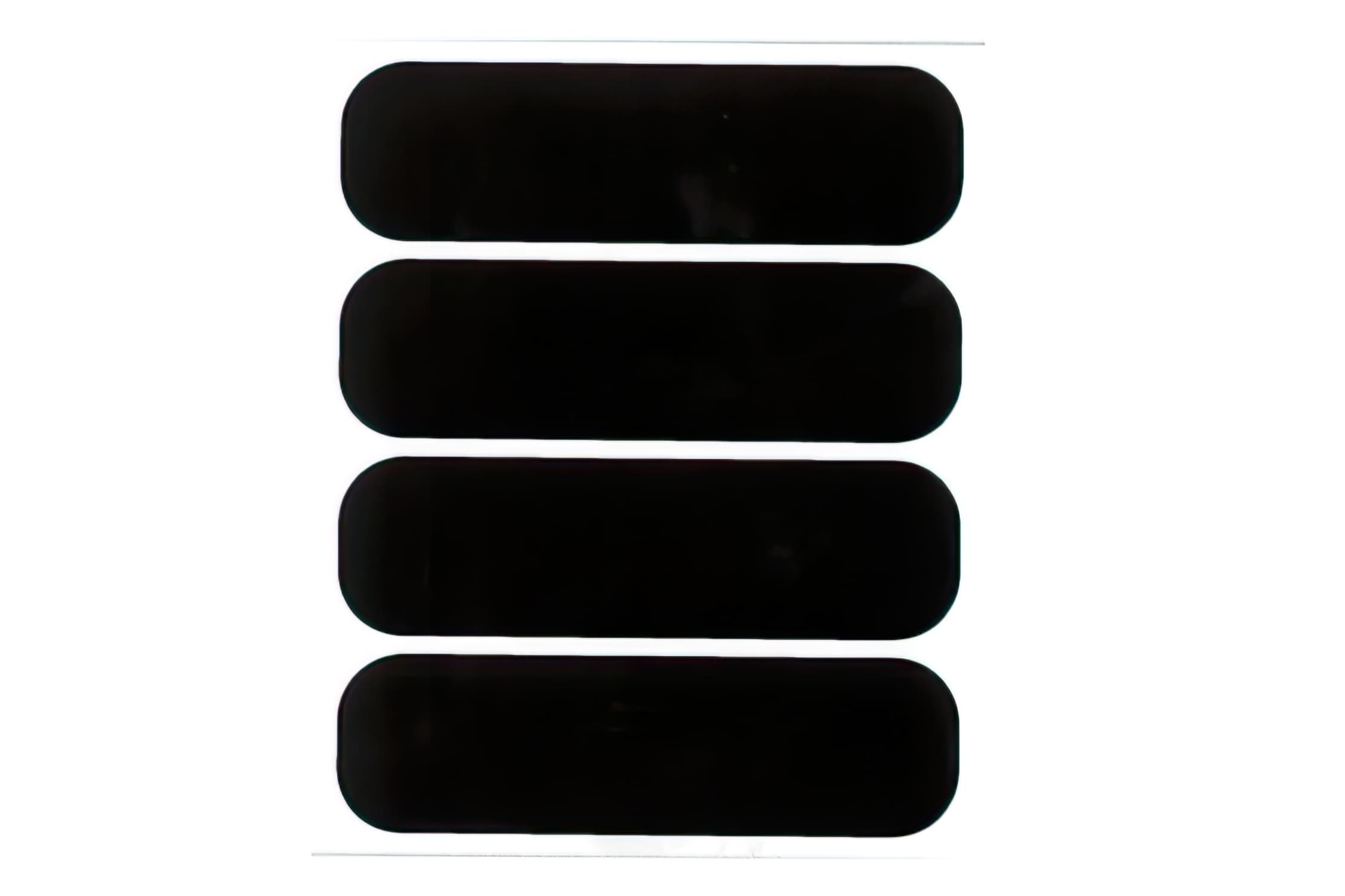 STR-151.01 Adesivi riflettenti casco (x4) nero, COD: STR-151.01