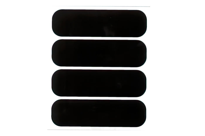 STR-151.01 Adesivi riflettenti casco (x4) nero, COD: STR-151.01