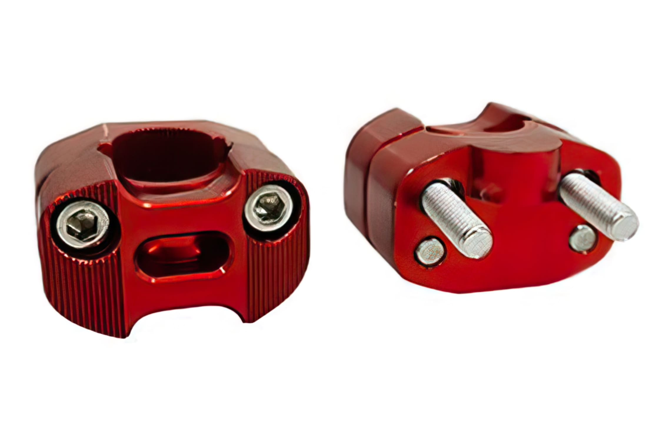 STR-009.02/RE Supporto / Fascette Manubrio D.28,6mm rosso, COD: STR-009.02/RE