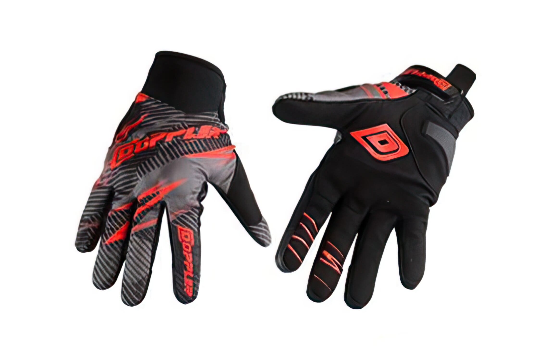 CGN503264 Guanti Cross Doppler CE nero / rosso, XXXL