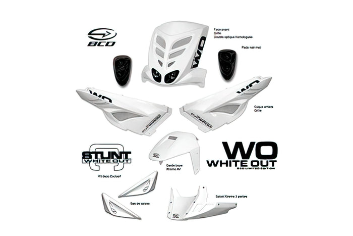 L-BCD00101 Kit carena 7 pezzi BCD White Out (CE) Yamaha Slider