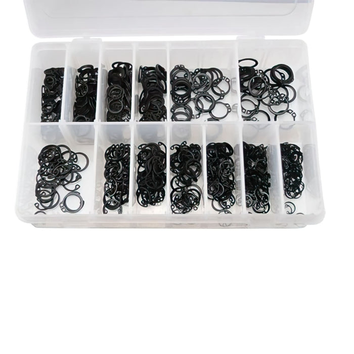 CGN504841 Set anelli elastici 625 pezzi esterno 8 - 15mm / interno 9 - 15mm