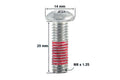 MF96.90093 Vite di disco freno testa tonda M8 x 1.25 x 25mm Peugeot, COD: MF96.90093
