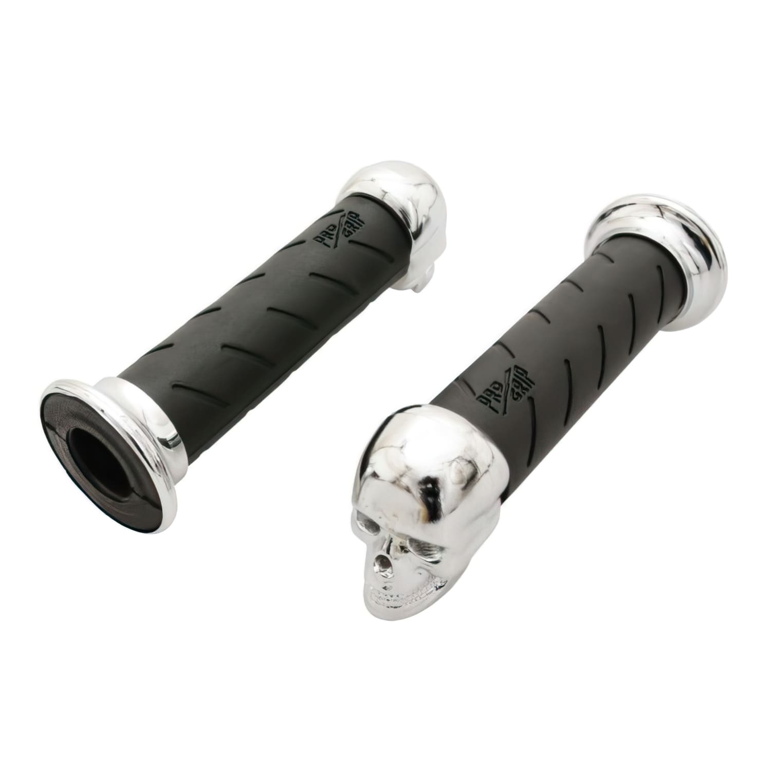 PG862-148466 Manopole ProGrip 862 nero/cromato con teschio, COD: PG862-148466