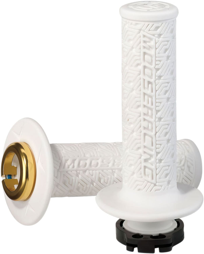 MR06302536 Manopole Lock-On Moose bianco / dorato, COD: MR06302536