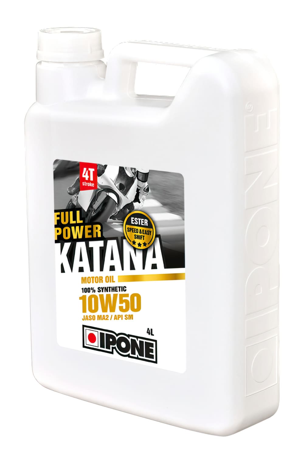 IP-800010 Olio Motore 4 tempi 10W50 Ipone Full Power Katana 100% sintetico 4L, COD: IP-800010