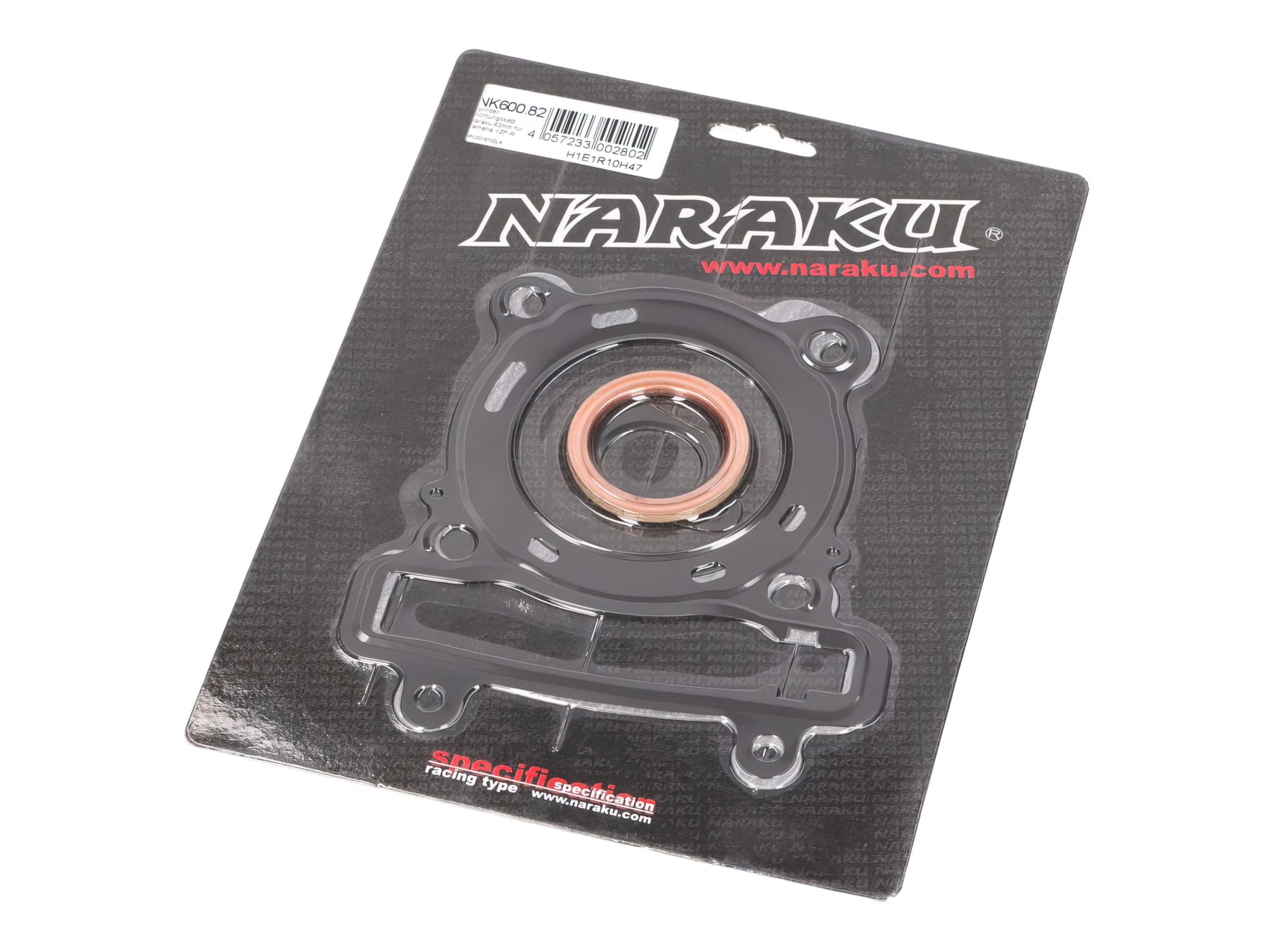 NK600.82 Set guarnizioni gruppo termico Naraku 177cc 62mm Yamaha Xmax / YZF / WR 125, COD: NK600.82