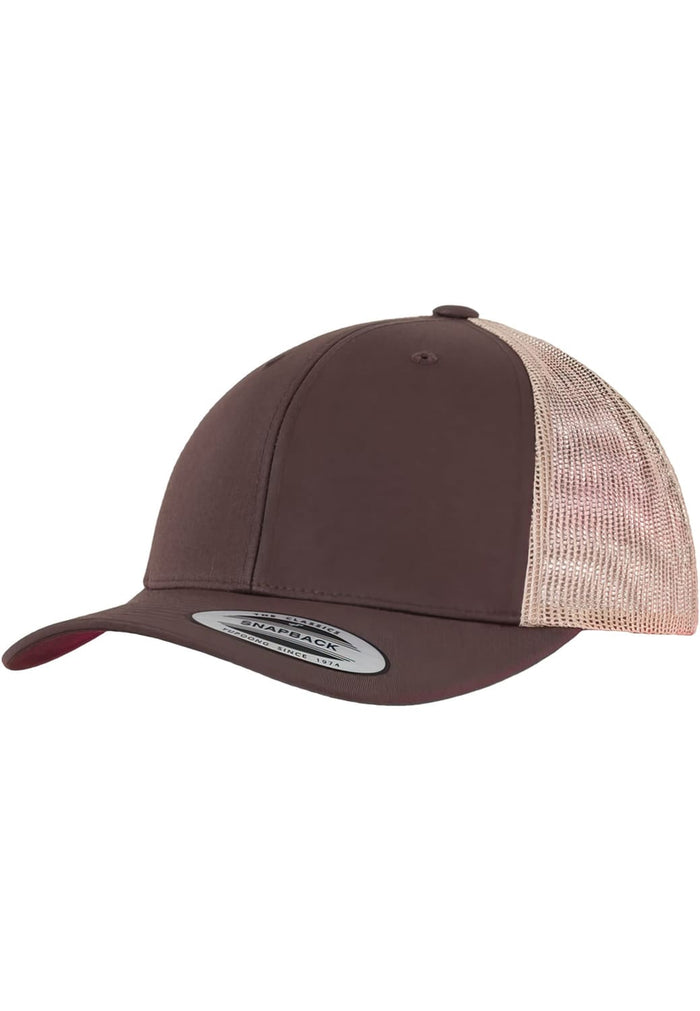 FF-6606T-00632-0050 Cappellino trucker Retro Flexfit 2-Tone bruno/khaki
