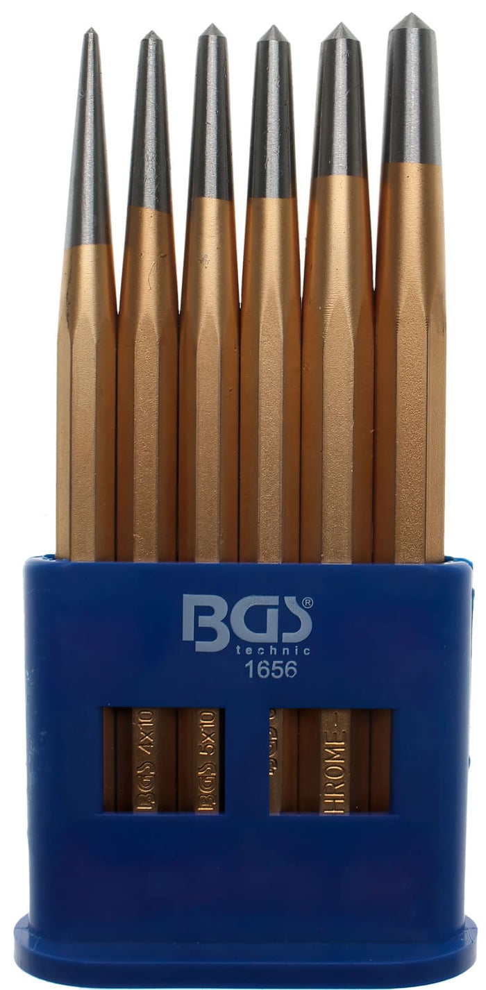 BGS1656 Set punzoni di centro BGS 6 pz., COD: BGS1656