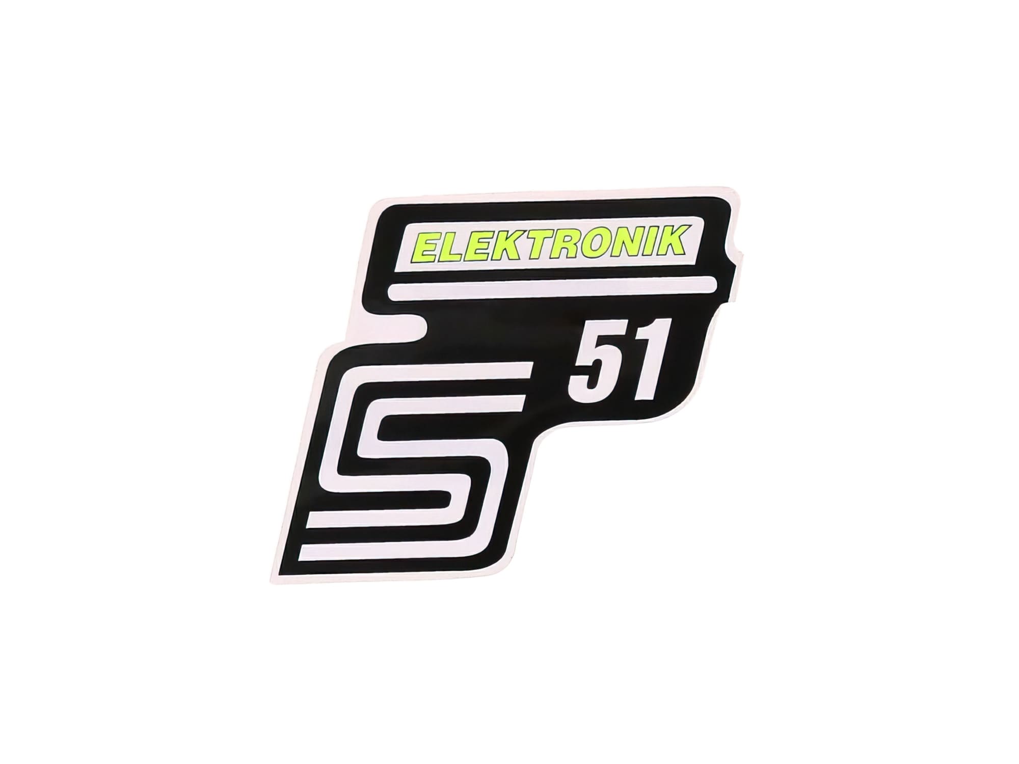MOF-41982 Adesivo S51 Elektronik giallo neon Simson S51, COD: MOF-41982