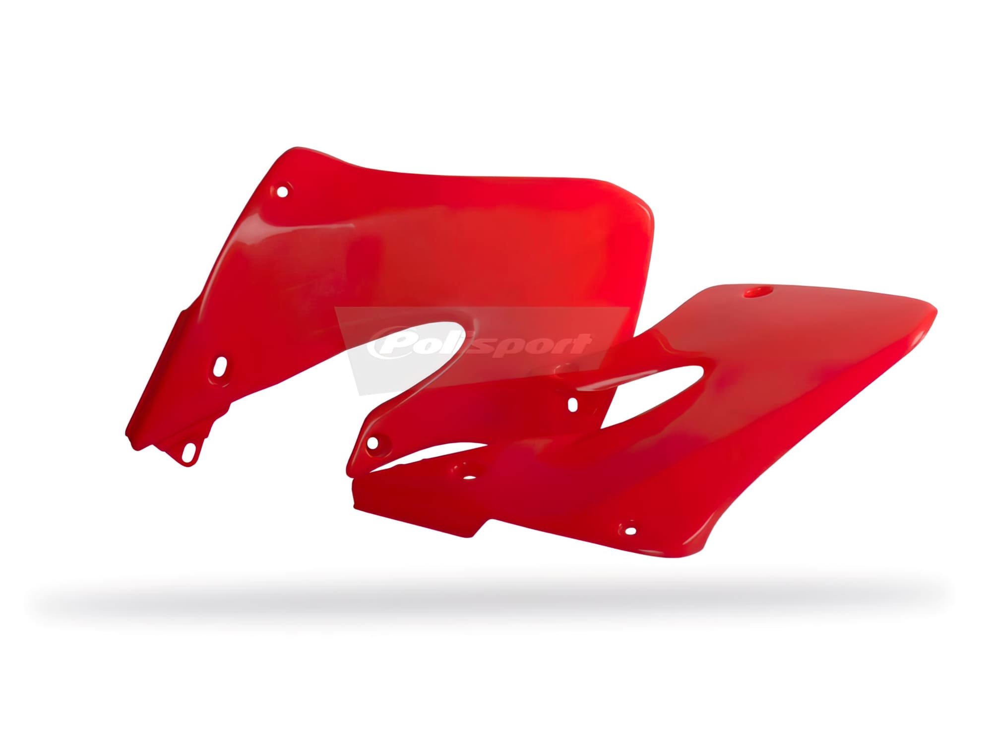 POL-PS215RF04 Carene laterale anteriore Polisport CR 125 CR250 98-99 rosso fluo, COD: POL-PS215RF04