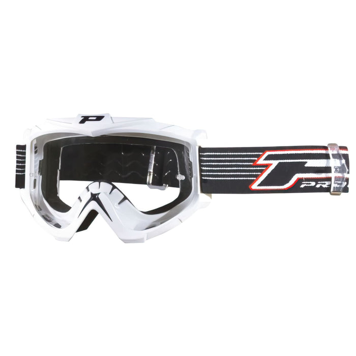 PG3301-1645 Maschera cross ProGrip 3301 bianco trasparente, COD: PG3301-1645