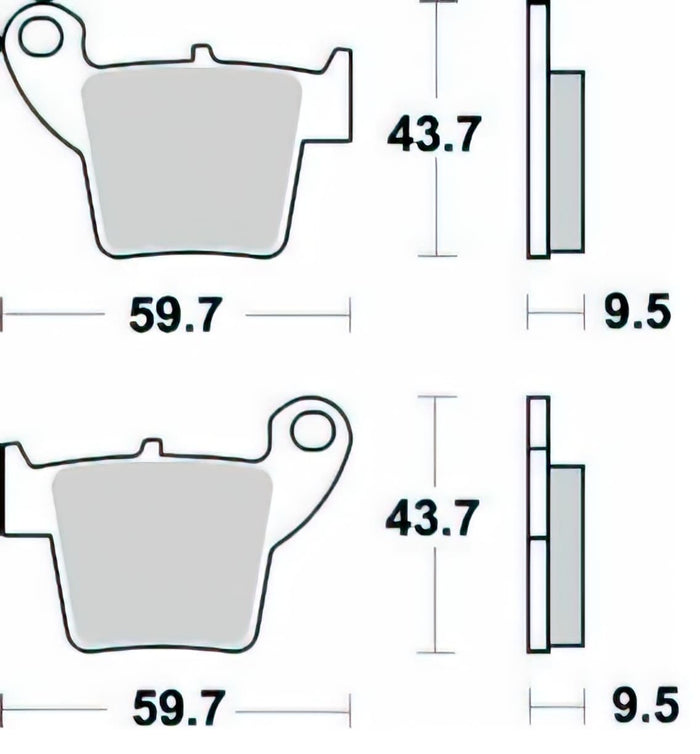 BRA-886CM44 Pastiglie freno Braking 886CM 44 CR / CRF