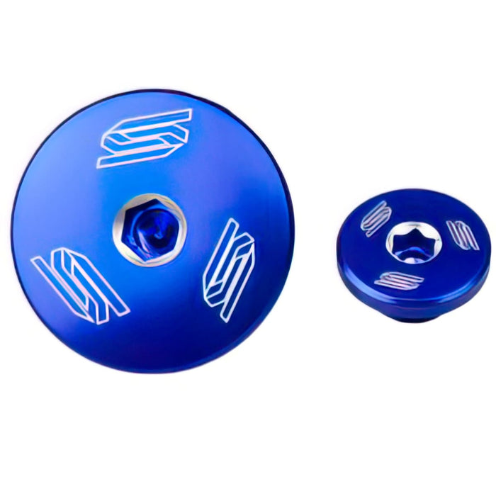 SC-09401597 Tappo motore Scar alluminio KXF 250 / 450 blu