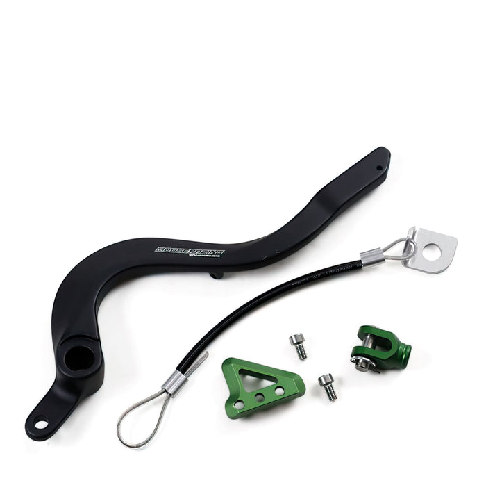 MR16100339 Pedale Freno alluminio Moose Racing KXF 250 verde, COD: MR16100339