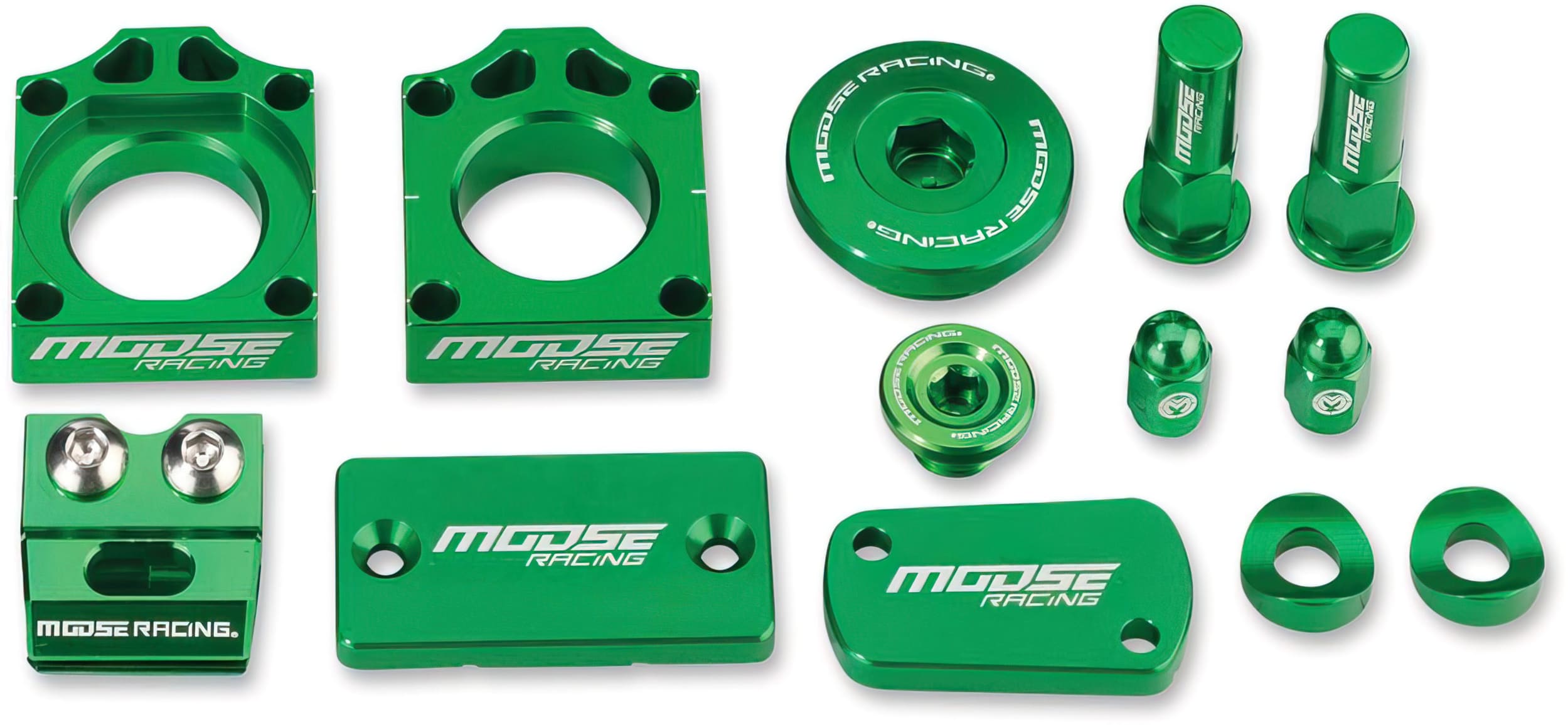 MR12310903 Kit estetico Bling CNC Moose Racing Kawasaki KXF 250 / 450 verde