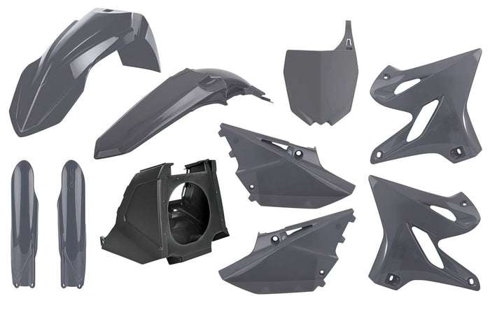 POL-90908 Kit Carena Polisport Restyle grigio Nardo Yamaha YZ125 / 250, COD: POL-90908