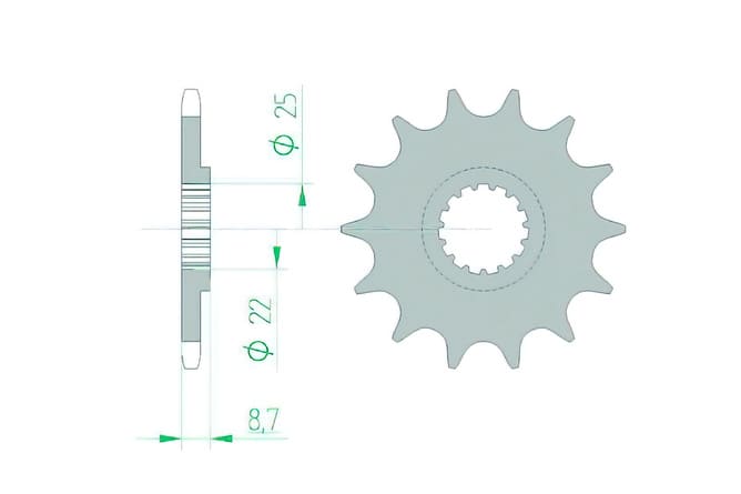 1077137002 Pignone Afam autopulente Z13 KTM / Husqvarna / Beta