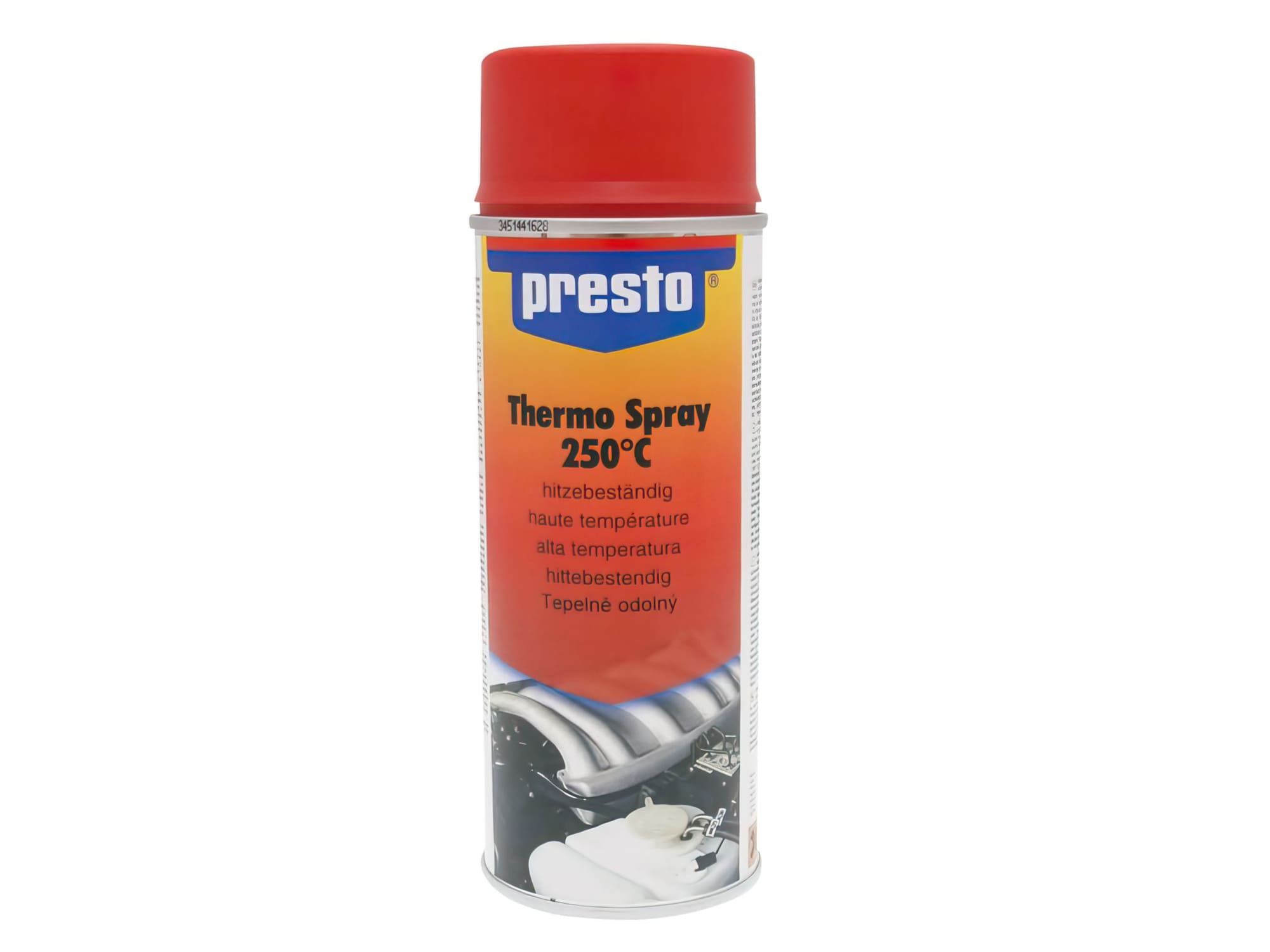 PTO33621 Vernice resistente al calore Presto rosso opaco 250°C 400ml