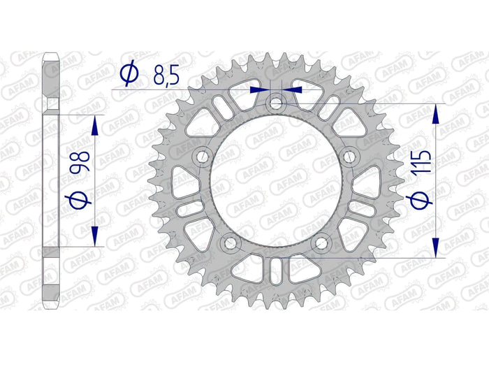 1074724002 Corona Afam 420 alluminio Z47 TC / SX 65, COD: '1074724002