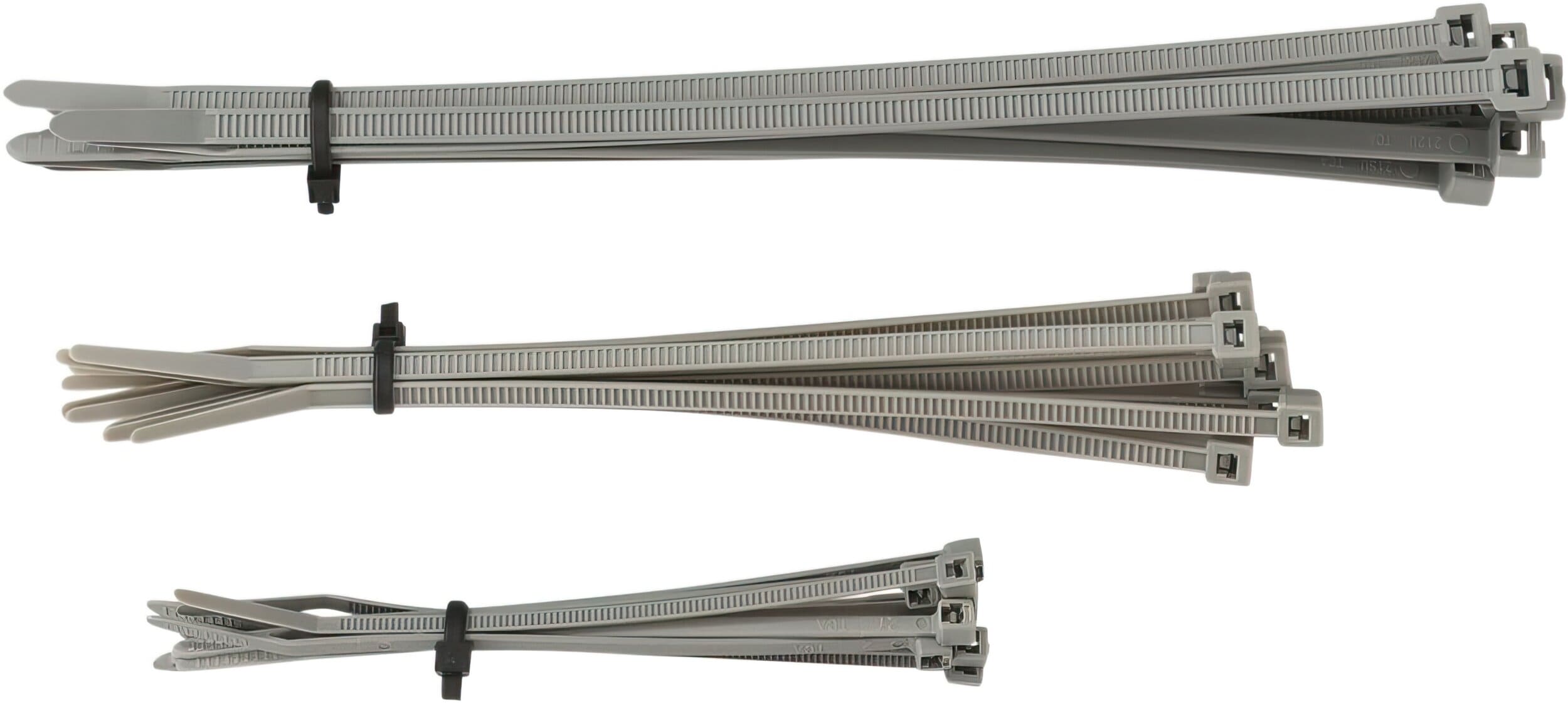MR24040588 Fascette cavi 10cm / 15cm / 20cm grigio (x30), COD: MR24040588