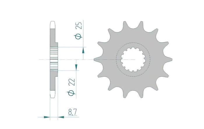 1077137004 Pignone Afam autopulente Z15 KTM / Husqvarna / Beta, COD: '1077137004