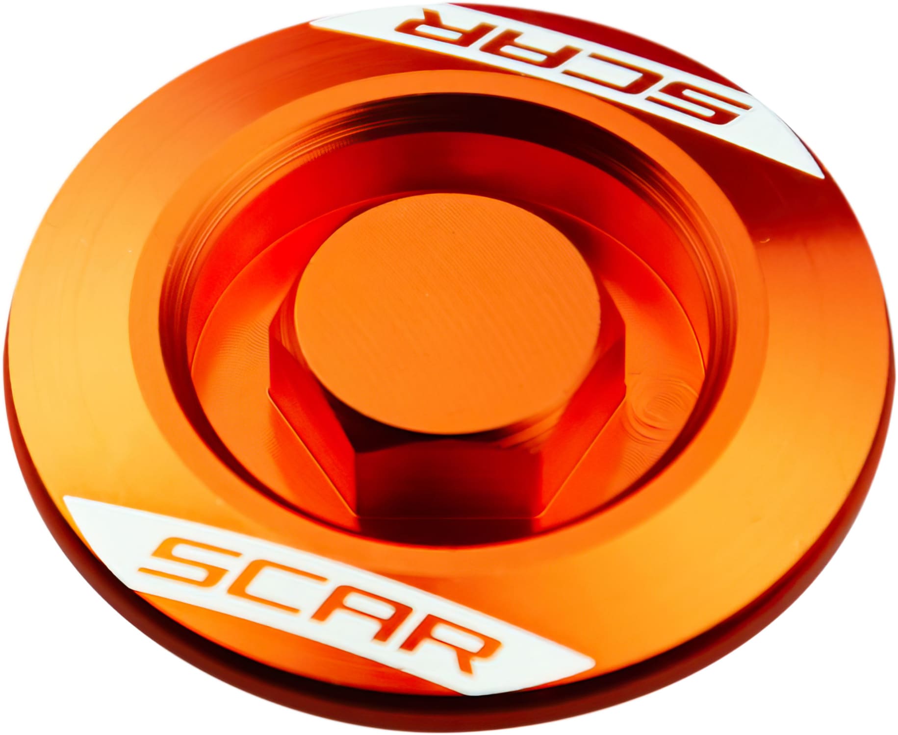 SC-09401185 Tappo motore Scar alluminio SX / EXC arancione, COD: SC-09401185