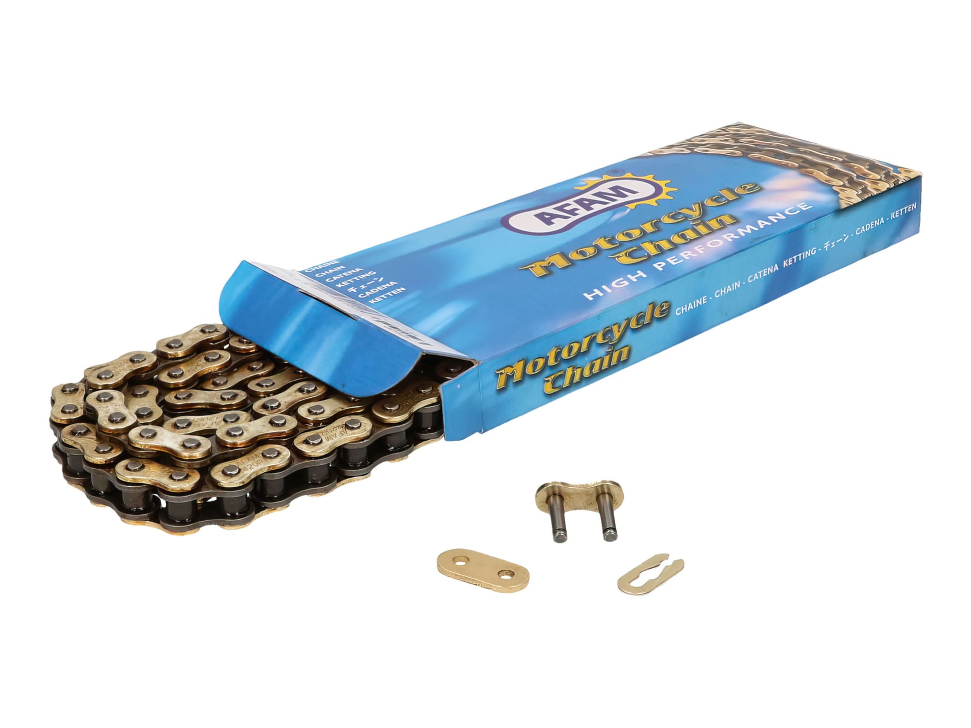 AFAM420R1-G-140 Catena AFAM rinforzato oro 420 R1-G 140 maglie