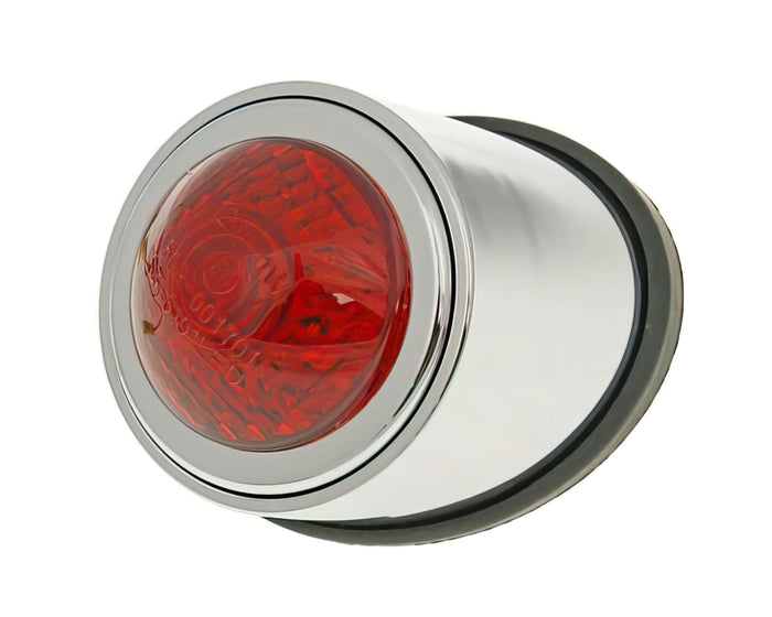 VC20124 Fanalino LED rotundo Mini Custom cromato d.52mm omologato CE