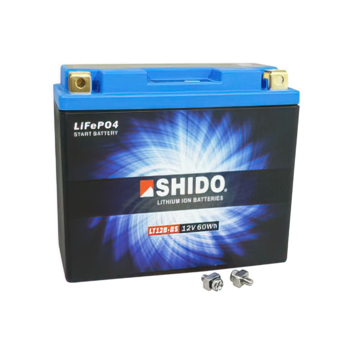 SHIDO-167076 Batteria Shido 12V 5 Ah LT12B-BS Shido Lithium Ion (pronto per l'installazione), COD: SHIDO-167076