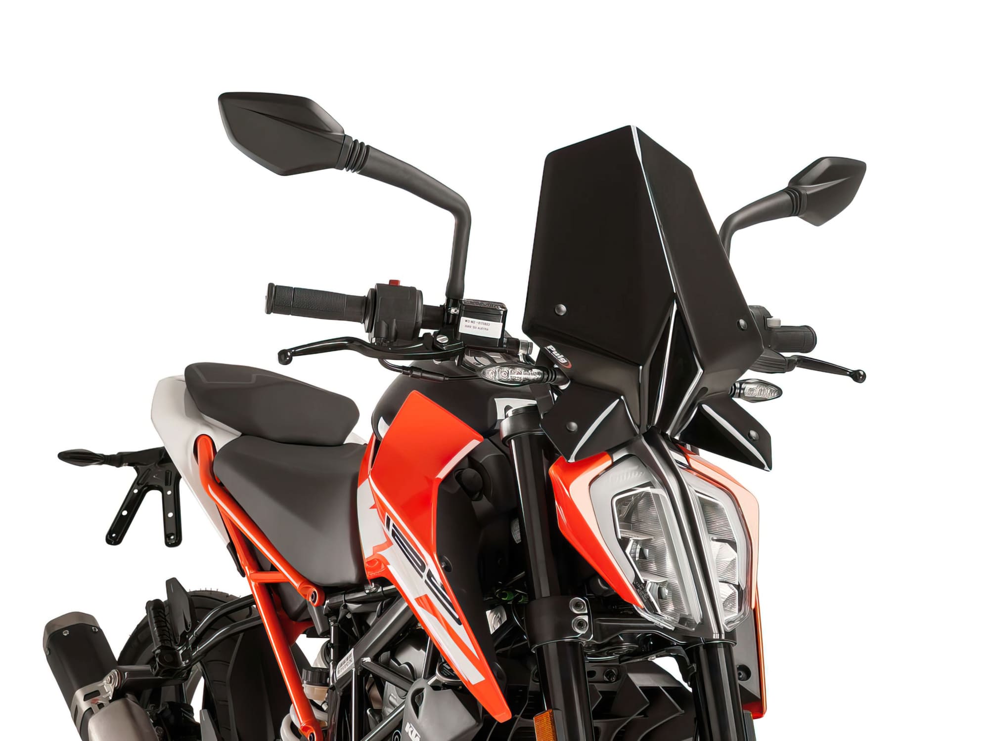 PUI9514N Puig New Generation Sport Windshield Black KTM Duke 125 / 200 / 390 after 2017