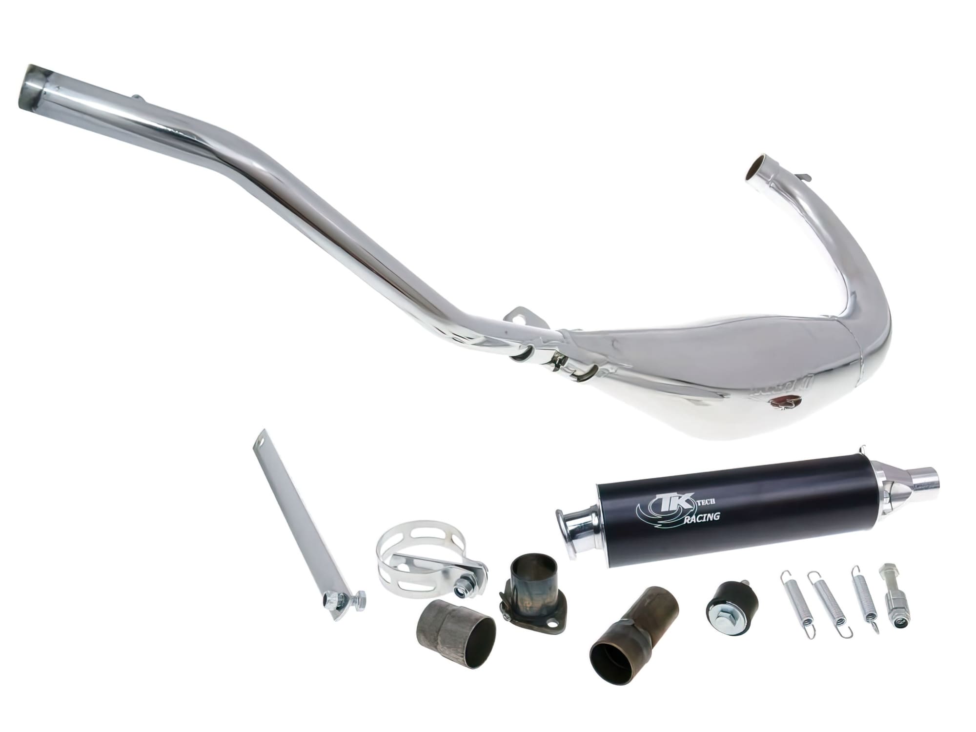 TK-CARR06-02C Marmitta Turbo Kit Carrera 80 Chrom Rieju RS2