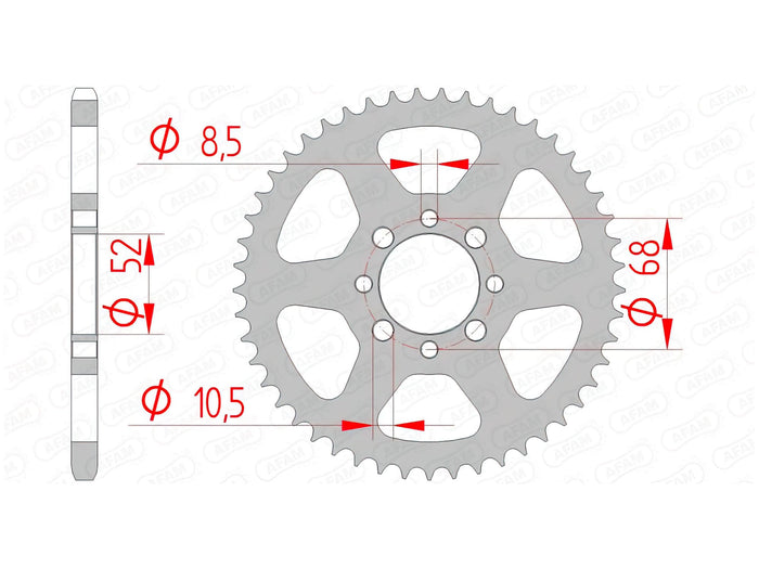 1074482002 Corona Afam acciaio Z37 KLX 110, COD: '1074482002