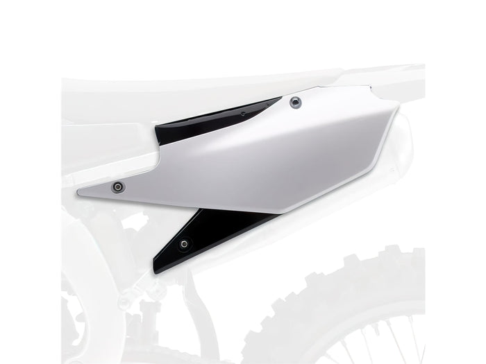 POL-8553700002 Carene laterali Polisport colore originale 2018 bianco / nero Yamaha YZF 250 / 450 450, COD: POL-8553700002