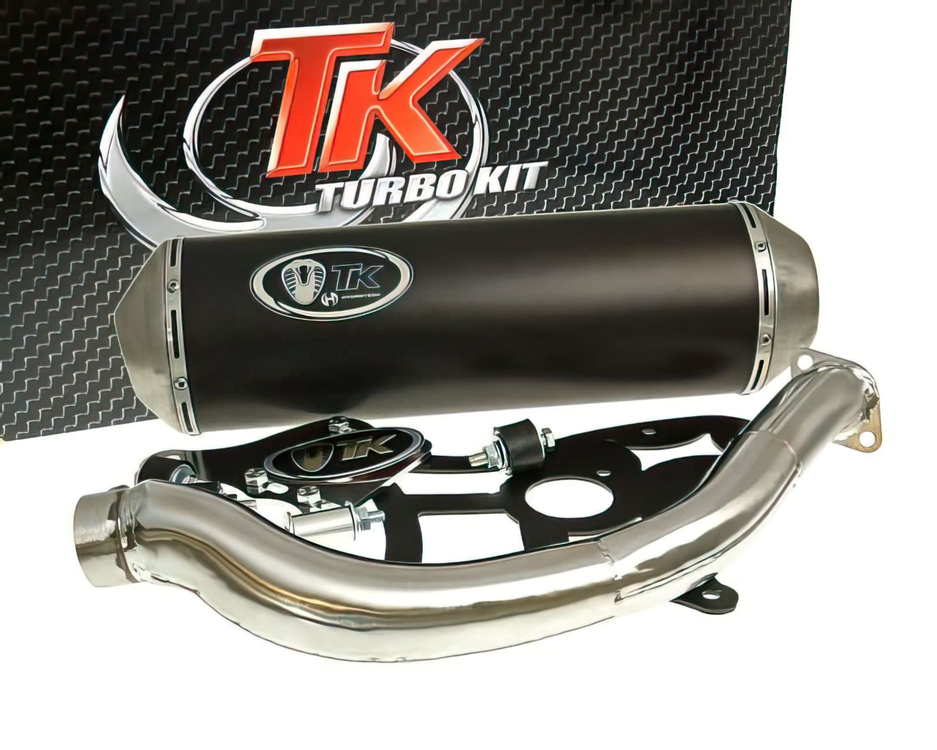 TK-M4T48-N Marmitta Turbo Kit GMax 4T Suzuki Burgman 400cc fino 2003, COD: TK-M4T48-N