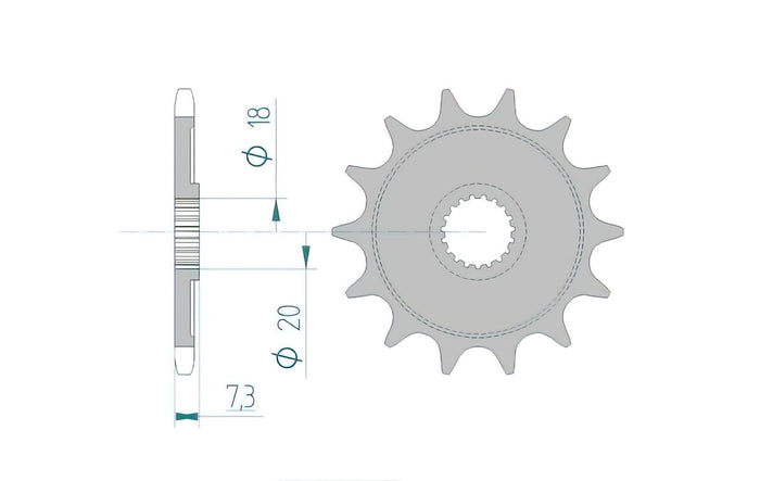1074590003 Pignone Afam Z14 CR 125, COD: '1074590003