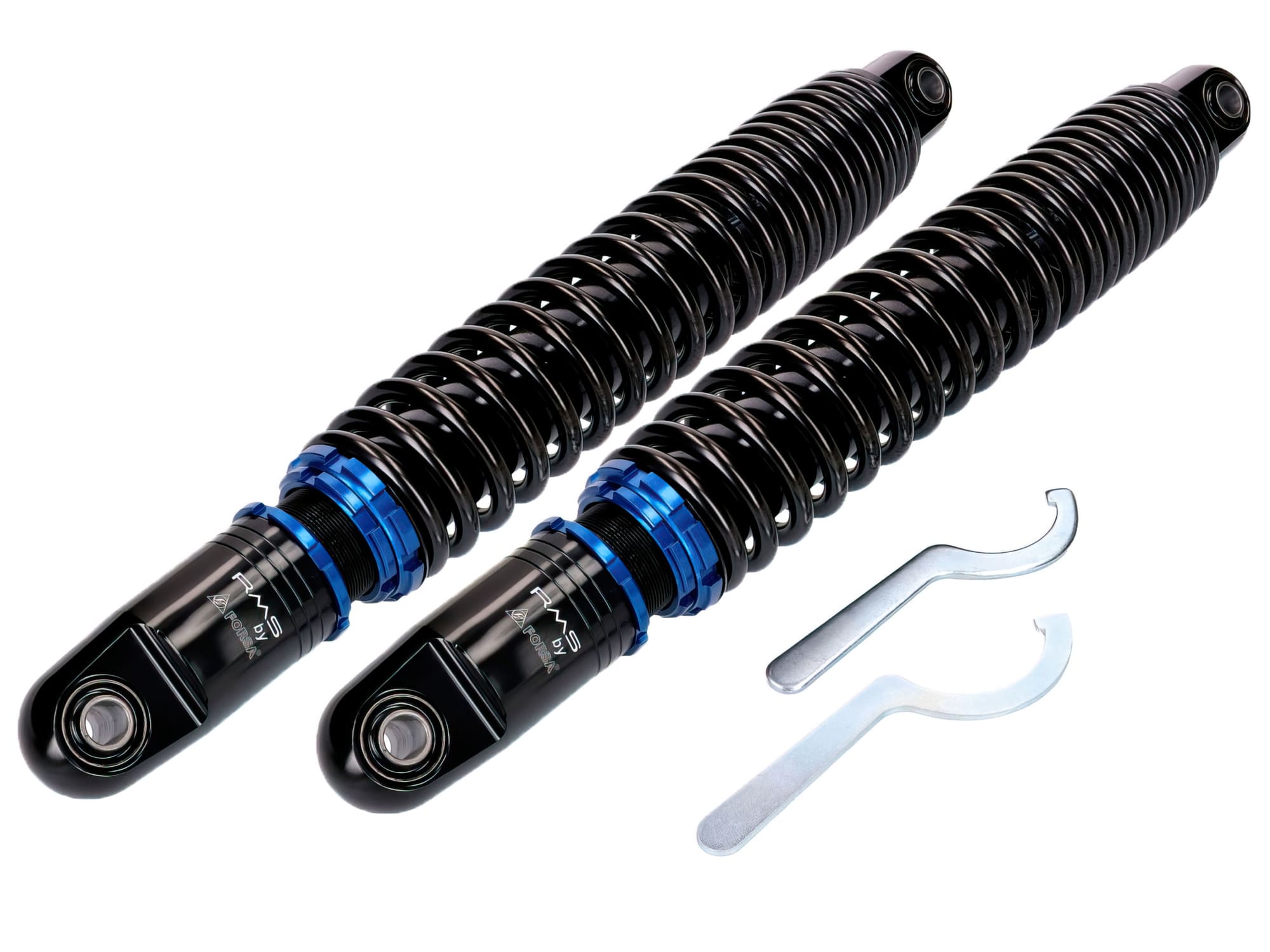 MOF-42445 Set Ammortizzatori a gas Forsa 370-400mm regolabili Simson S50/S51/S53/S70/S83 Enduro