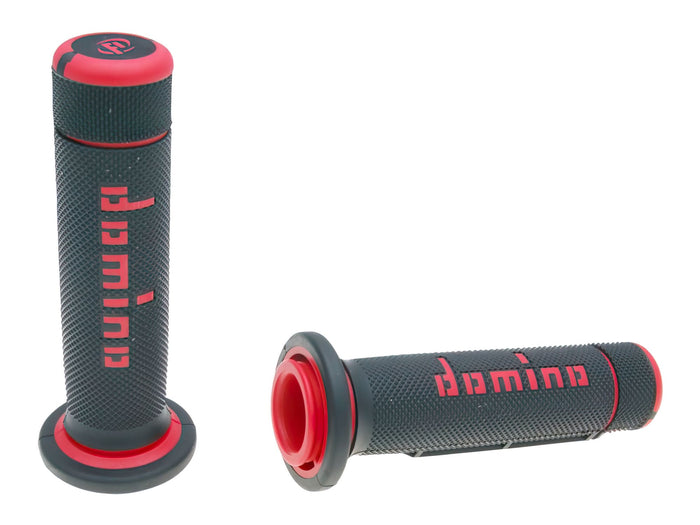 DOM37197RP Manopole Domino A180 ATV gas al pollice 22/22mm nero-rosso, COD: DOM37197RP