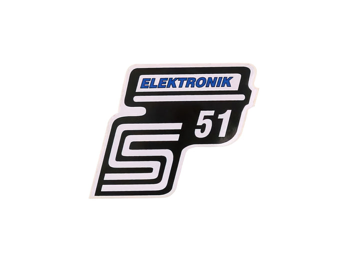 MOF-41983 Adesivo S51 Elektronik blu Simson S51, COD: MOF-41983