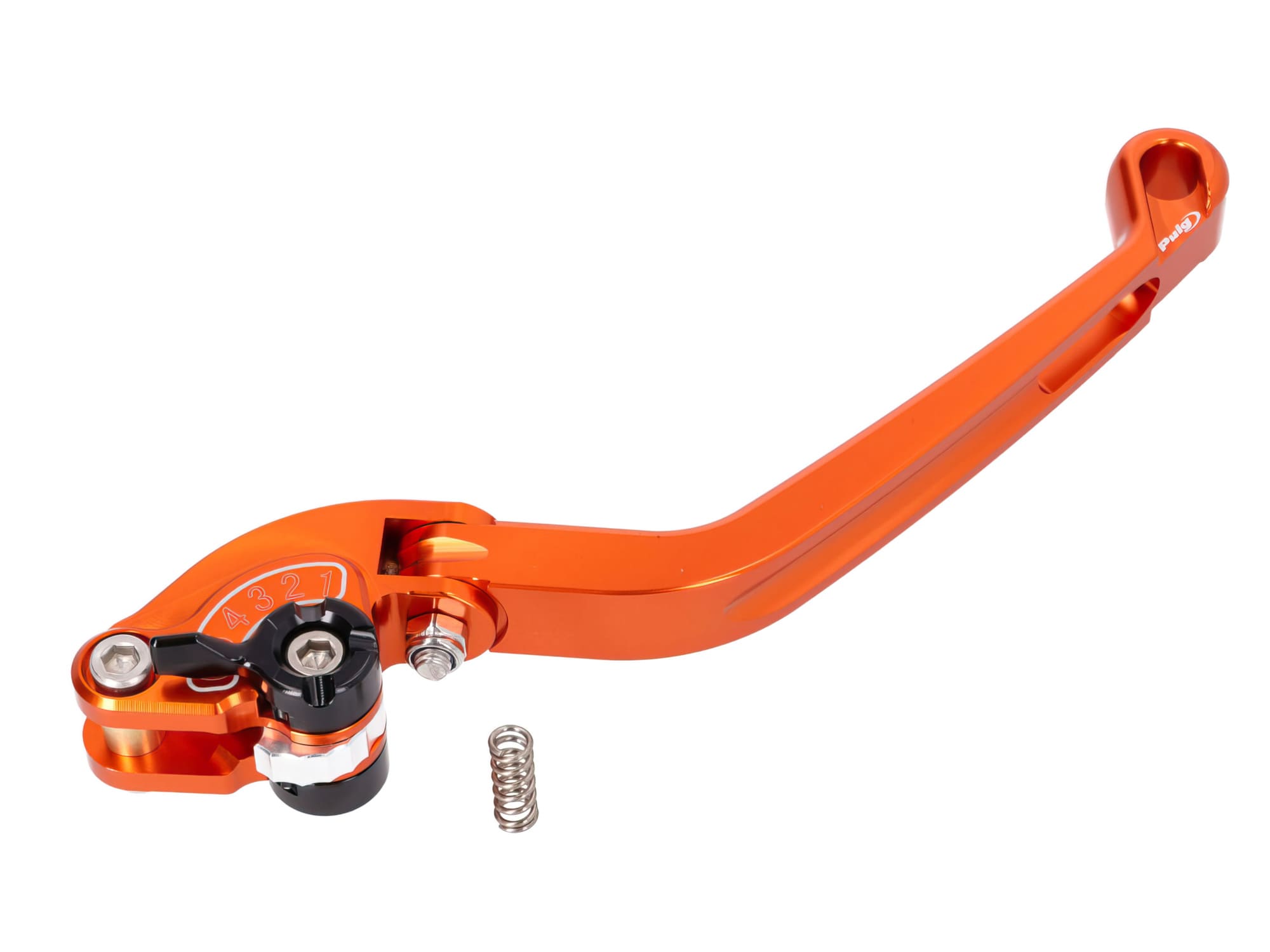 PUI160-TN Puig 2.0 Adjustable Folding Front Brake Lever Orange / Black