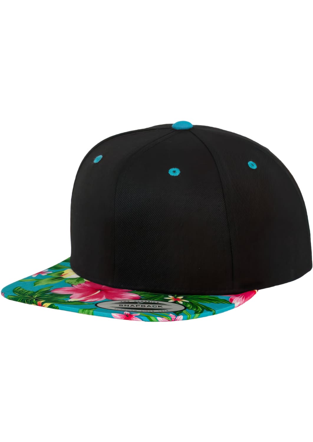 FF-6089HW-00511-0050 Cappellino snapback Hawaiian Flexfit nero/aqua