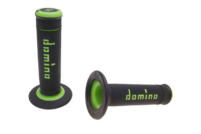 DOM37223RP Manopole Domino A190 Off-Road nero / verde - Billaricambi SRLS