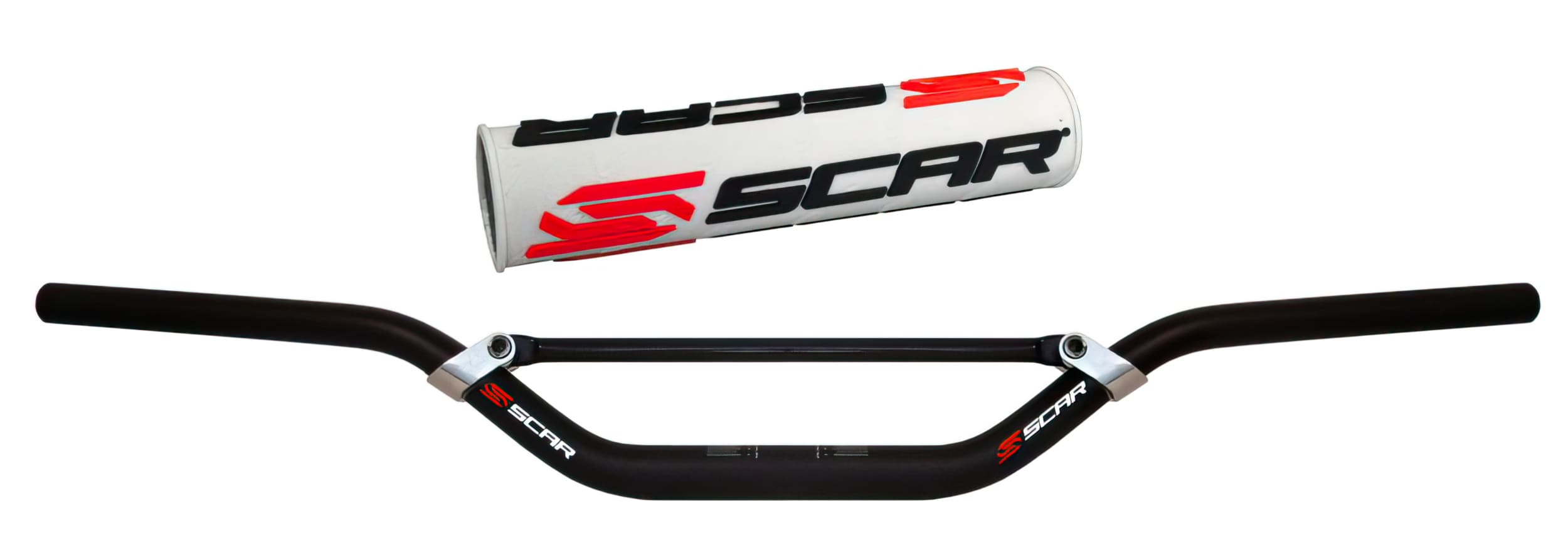 SC-06013864 Manubrio Scar X2 KTM McGrath nero bianco, COD: SC-06013864