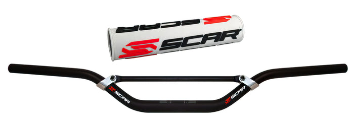 SC-06013864 Manubrio Scar X2 KTM McGrath nero bianco, COD: SC-06013864